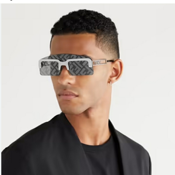 NWT Fendi FF Logo Technicolor Shield Unisex Sunglasses FE40023U - Picture 1 of 11